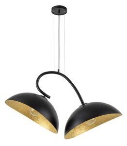Lampadario a cavo SPACE 2xE27/60W/230V nero/oro