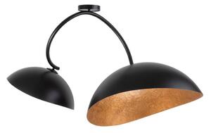 Lampadario a stelo SPACE 2xE27/60W/230V nero/rame