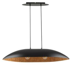 Lampadario a sospensione con filo GONDOLA 2xE27/60W/230V nero/rame