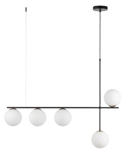 Lampadario a sospensione con filo SILIA 5xG9/12W/230V nero