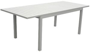 Tavolo Allungabile da Giardino 148x90x75 cm in Alluminio Bianco