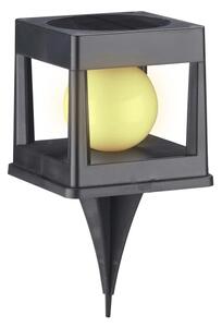 Lampada solare CUBO LED/3,7V 1200 mAh IP44 nera