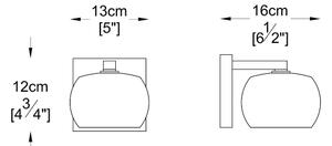 Brilagi - LED Applique di cristallo JEWEL 1xG9/42W/230V