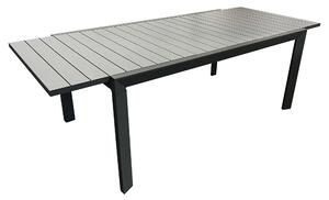 Tavolo Allungabile da Giardino 180/240x100x75 cm in Alluminio Grigio Scuro