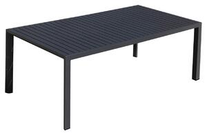 Tavolo da Giardino 100x200x75 cm in Alluminio Antracite