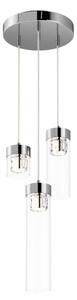 Zuma Line P0389-03D-F4AC - Lampadario a sospensione con filo GEM 3xG9/28W/230V cromo