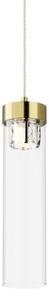Zuma Line P0389-01D-0FD2 - Lampadario a sospensione con filo GEM 1xG9/28W/230V ottone