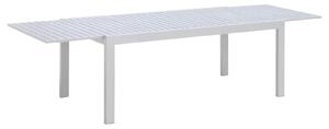 Tavolo Allungabile da Giardino 100x180/240x75 cm in Alluminio Bianco