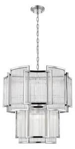 Zuma Line P0528-08A-F4AC - Lampadario a sospensione con catena SERGIO 8xE14/60W/230V cromo