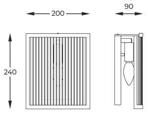 Zuma Line W0528-01A-B5AC - Applique SERGIO 1xE14/60W/230V cromo