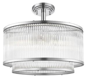 Zuma Line C0528-05H-F4AC - Lampadario a sospensione con supporto rigido SERGIO 5xE14/60W/230V cromo