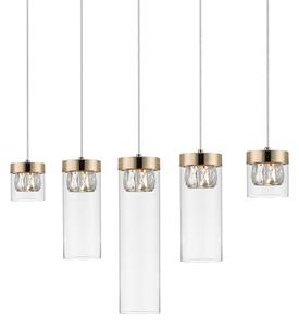 Zuma Line P0389-05E-F7AC - Lampadario di cristallo su filo GEM 5xG9/28W/230V