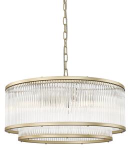 Zuma Line P0528-06H-V6AC - Lampadario a sospensione con catena SERGIO 6xE14/60W/230V oro