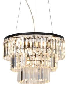 Zuma Line P17127-4 - Lampadario a sospensione con filo TIFANNY 4xE14/40W/230V nero