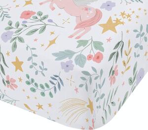Lenzuolo con angoli per bambini per letto matrimoniale 135x190 cm Fairytale Unicorn – Catherine Lansfield