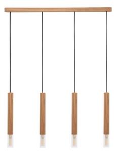 Zuma Line 8620403 - Lampadario a sospensione con filo MADERA 4xG9/28W/230V legno