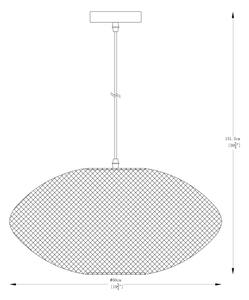 Zuma Line A8032L-MBK - Lampadario a sospensione con filo ORION 1xE27/40W/230V nero