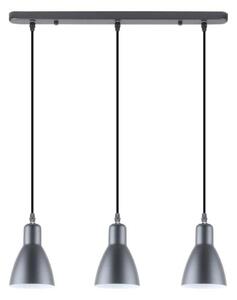 Zuma Line A8102-3A - Lampadario a sospensione con filo MORA 3xE27/40W/230V antracite