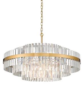 Zuma Line P0567-16A-2GAC - Lampadario a sospensione con catena CONSTANTINOPLE 16xG9/28W/230V oro