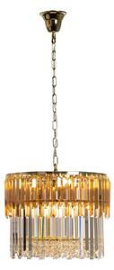 Zuma Line 19101/8 - Lampadario a sospensione con catena CAMILLE 8xE14/40W/230V oro
