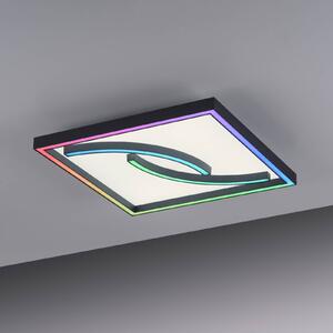 Paul Neuhaus Plafoniera LED Serpent, dimming, RGBW, quadrato