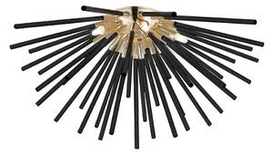 Zuma Line C0491-06B-F7BC - Lampadario a plafone URCHIN 6xG9/42W/230V oro/nero