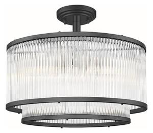 Zuma Line C0528-05H-P7AC - Lampadario a sospensione con supporto rigido SERGIO 5xE14/60W/230V nero
