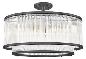 Zuma Line C0528-06H-P7AC - Lampadario a sospensione con supporto rigido SERGIO 6xE14/60W/230V nero