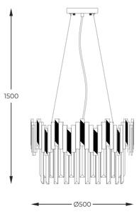 Zuma Line 2200018M - Lampadario a sospensione con filo ROTTA 6xE14/40W/230V nero/oro
