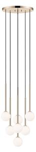 Zuma Line P0574-07F-F7AA - Lampadario a sospensione con filo ARCTURUS 7xG9/4W/230V oro
