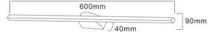 Zuma Line W89551-60BK - Lampada LED da quadro ARVI LED/20W/230V 60 cm nero