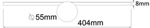 Zuma Line W89949-6W-CH - Illuminazione a LED per specchi CAMARA LED/6W/230V IP44 cromo