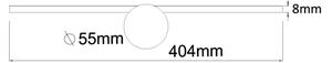 Zuma Line W89949-6W-BK - Illuminazione a LED per specchi CAMARA LED/6W/230V IP44 nero