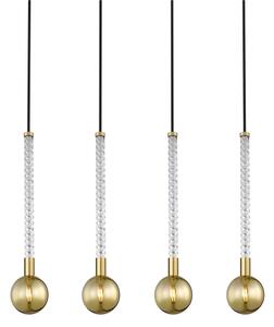 Zuma Line P0583-04A-2GHF - Lampadario a sospensione con filo MIDA 4xG9/6W/230V ottone
