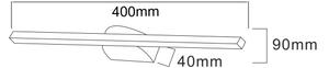 Zuma Line W89551-40BK - Lampada LED da quadro ARVI LED/12W/230V 40 cm nero
