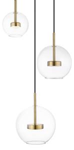Zuma Line P0428-03L-L4AC - Lampadario LED a sospensione con filo ENCELADUS 3xLED/5W/230V oro