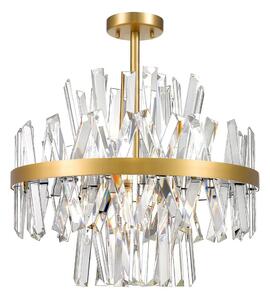 Zuma Line C0567-08C-7GAC - Lampadario a sospensione con supporto rigido CONSTANTINOPLE 8xG9/28W/230V oro
