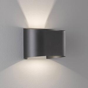 FISCHER & HONSEL Applique LED Wall, 2 luci, rotonda, nero