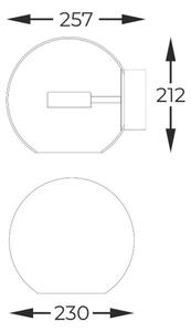 Zuma Line W0428-01D-F4AC - Applique a LED ENCELADUS LED/5W/230V cromo