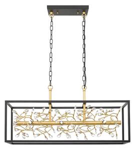 Zuma Line P0578-06C-P7TF - Lampadario a sospensione con catena SPRING 6xG9/33W/230V nero/oro