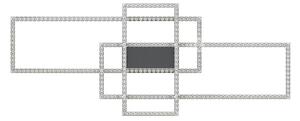 Zuma Line MX7907-3B-3BT Lampada LED da soffitto ERVI LED/52W/230V 2700-6000K ner