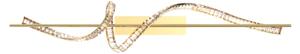 Zuma Line MD3170-1-3GT - Lampadario LED su cavo ATHESA LED/24,5W/230V 2700-6000K
