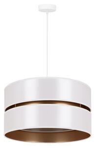 Duolla - Lampadario a sospensione con filo DUO 1xE27/15W/230V diametro 40 cm bianco/oro