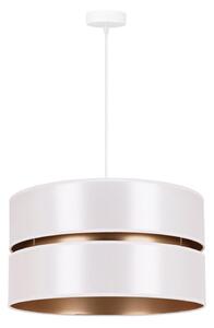 Duolla - Lampadario a sospensione con filo DUO 1xE27/15W/230V diametro 40 cm bianco/oro