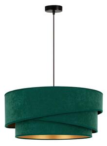 Duolla - Lampadario a sospensione con filo KOBO 1xE27/15W/230V diametro 45 cm verde/oro