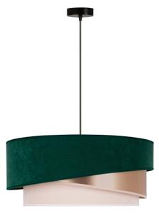 Duolla - Lampadario a sospensione con filo KOBO 1xE27/15W/230V diametro 45 cm verde/oro rosa/color crema