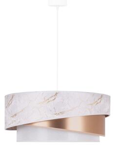 Duolla - Lampadario a sospensione con filo KOBO 1xE27/15W/230V diametro 45 cm bianco/oro rosa