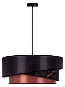 Duolla - Lampadario a sospensione con filo KOBO 1xE27/15W/230V diametro 45 cm nero/bordeaux/oro