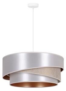 Duolla - Lampadario a sospensione con filo KOBO 1xE27/15W/230V diametro 45 cm argento/oro