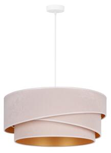 Duolla - Lampadario a sospensione con filo KOBO 1xE27/15W/230V diametro 45 cm color crema/oro